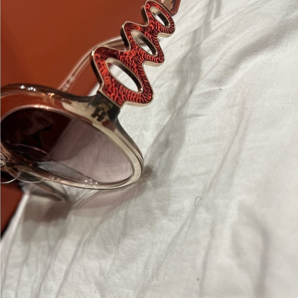 Stylish Red and Gold Sunglasses
